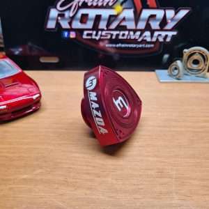 Aluminum Rotor Oil Cap-Red-M-60mm