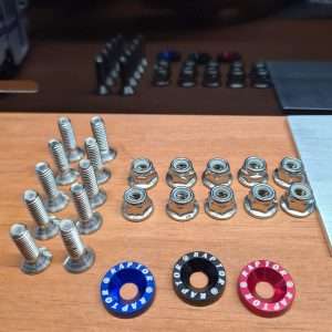 Raptor Fender Washer Body 10 Pcs and Ruber Lock Nuts